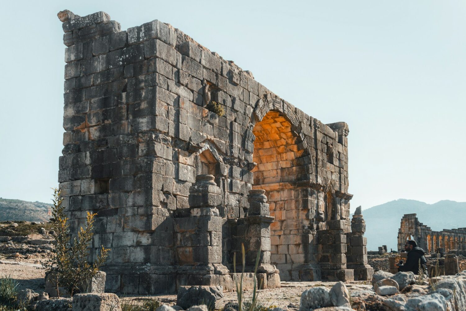 The ruins of the ancient city of ephesia